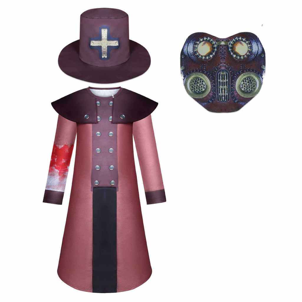 black plague doctor costume kid