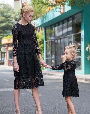 mom and daughter princess dresses