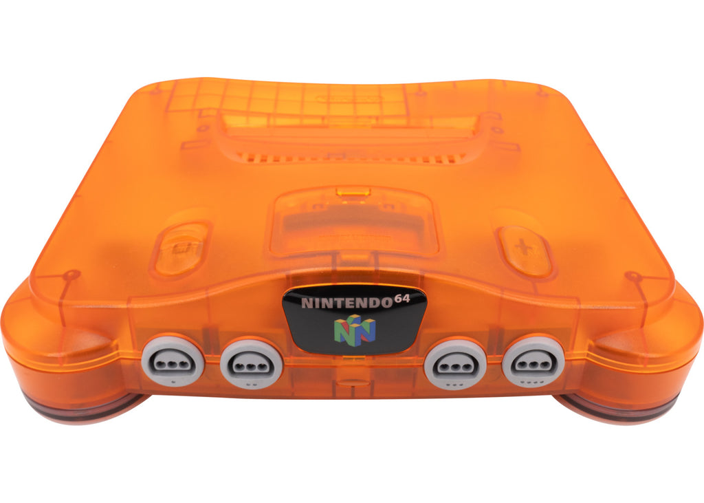 nintendo 64 orange console