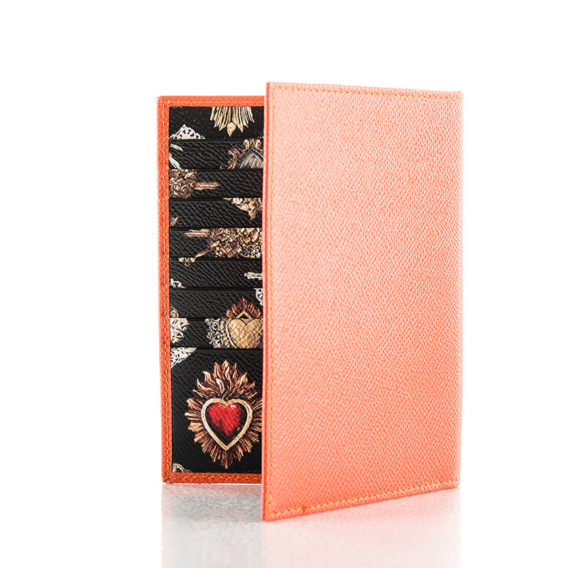 Dolce \u0026 Gabbana Orange Passport Holder 