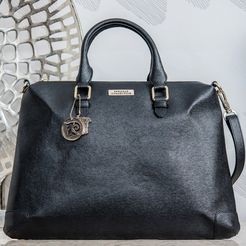 versace saffiano leather tote bag