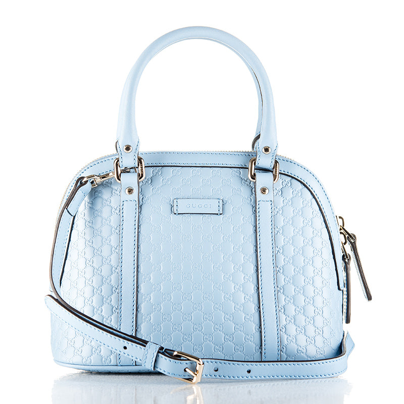 gucci micro gg grey leather convertible dome crossbody