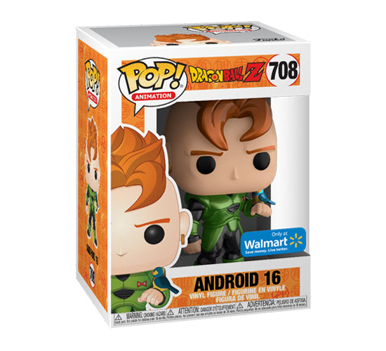 Dragon Ball Z Metallic Android 16 Walmart 708 Funko Pop Vinyl Cultchafreak