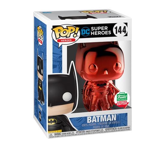 red chrome batman funko pop