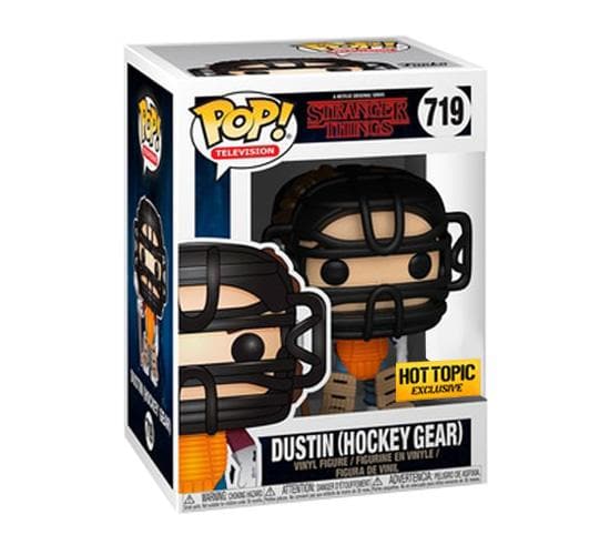 funko pop dustin hockey gear