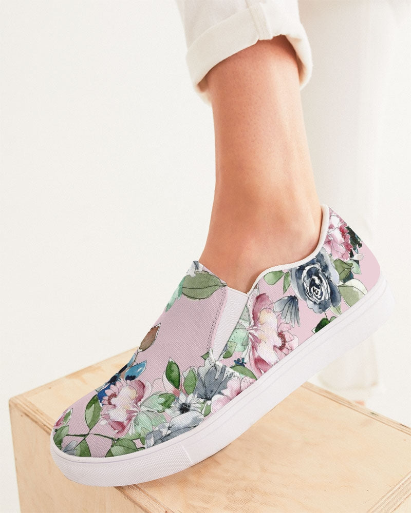 Garden blush Women's Slip-On Canvas Shoe – Flossiphy