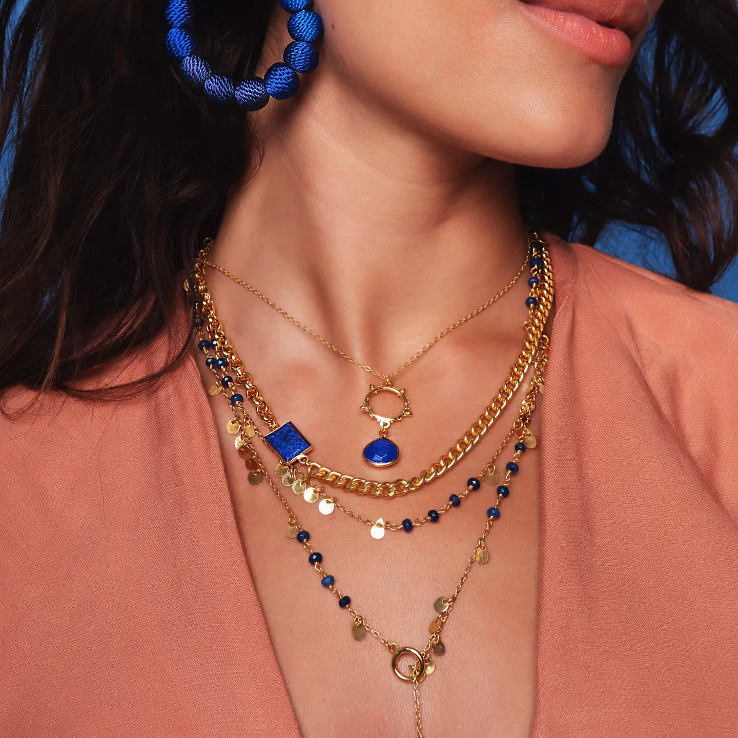 ASHIANA | Allegra Necklace | Blue Jade