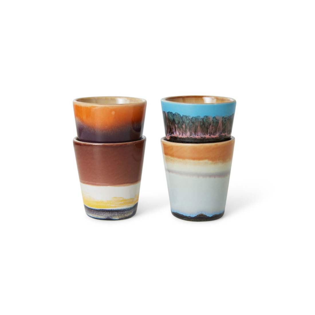 HKLIVING | Ristretto Mugs Set Of 4 | Solar