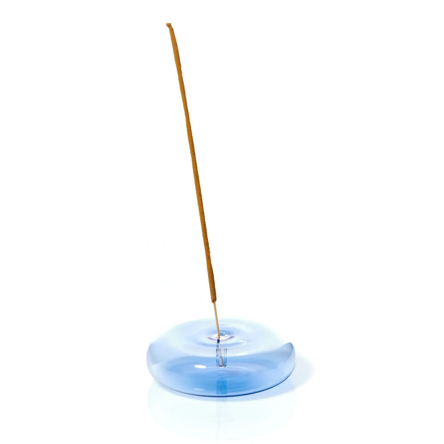 MÃGEN | Dimple Hand Blown Glass Incense Holder | Blue