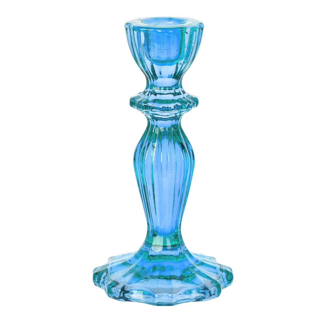 TALKING TABLES | Glass Candle Holder | Blue