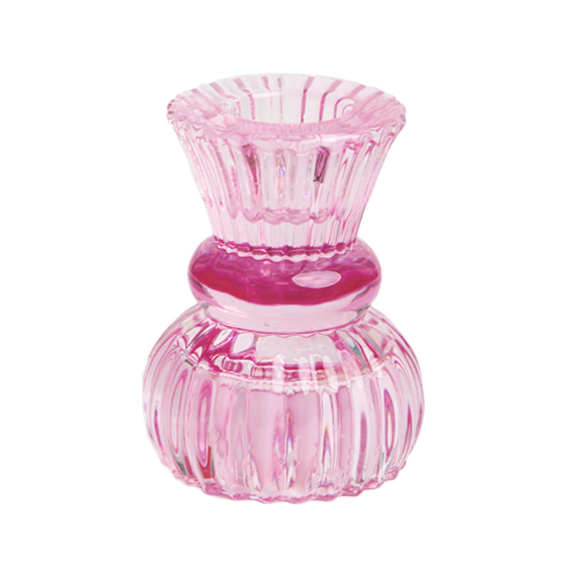 TALKING TABLES | Glass Candle Holder Small | Pink