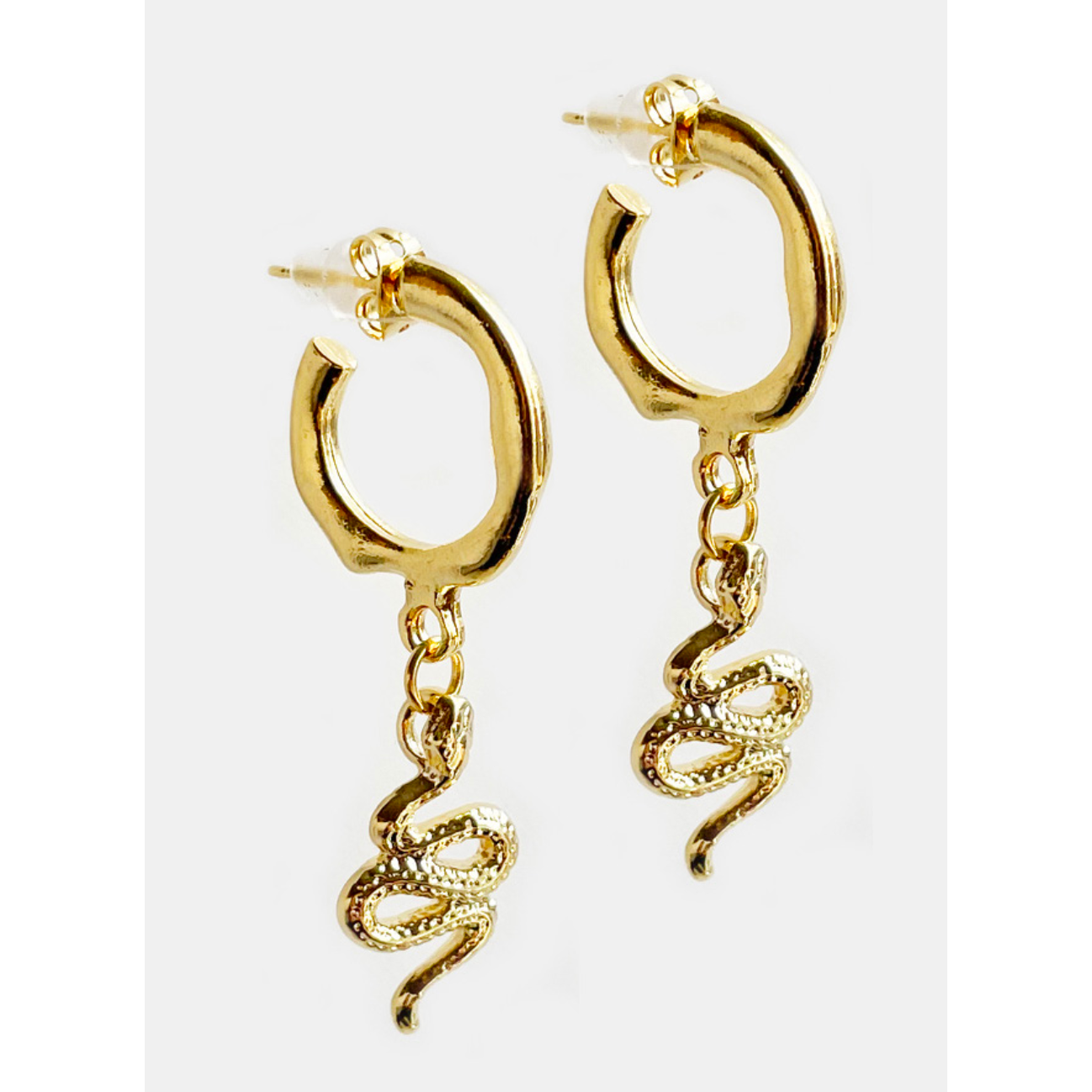 FORMATION | Mali Snake Hoops | Gold Plated