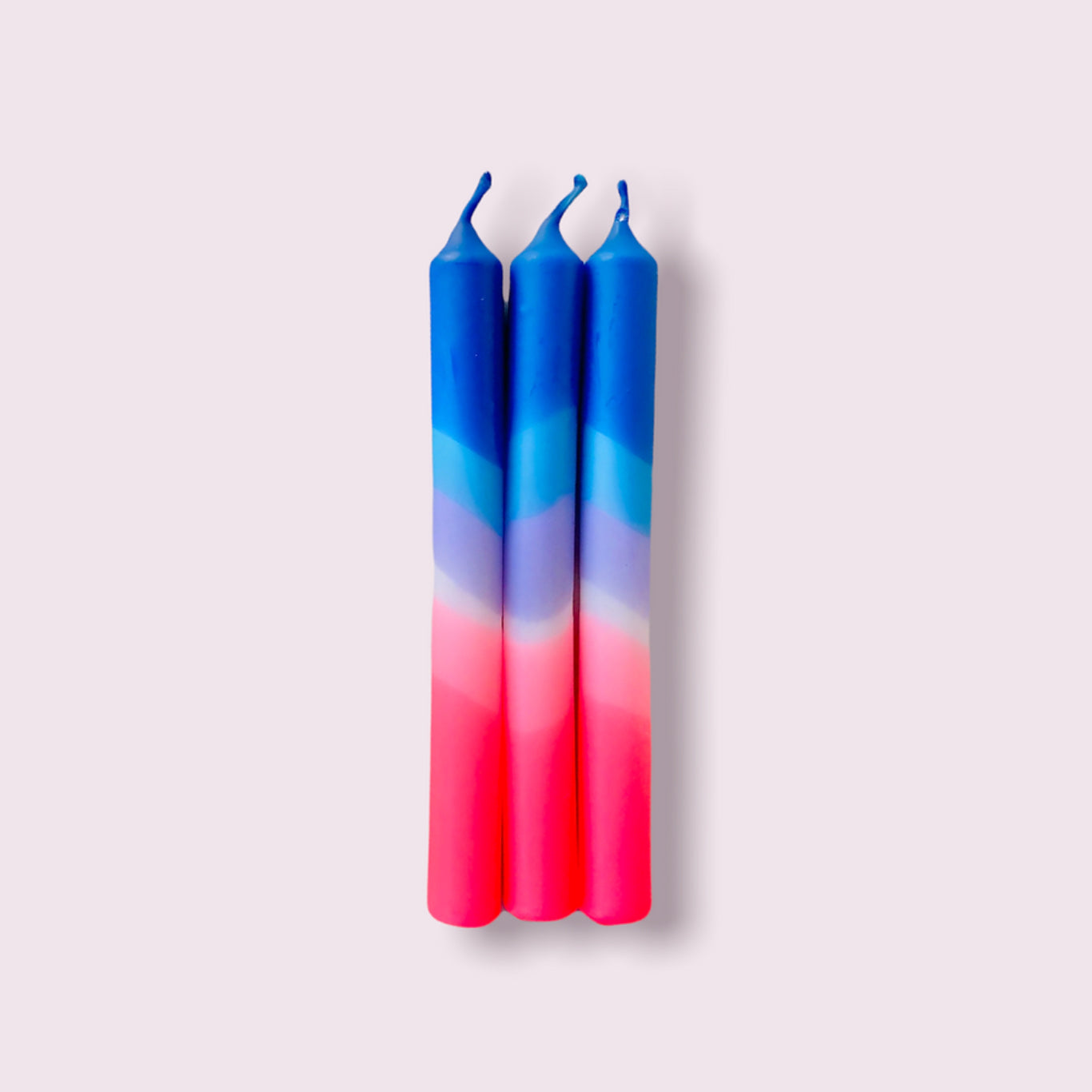 PINK STORIES | Tall Dip Dye Neon Candles | Into The Blue