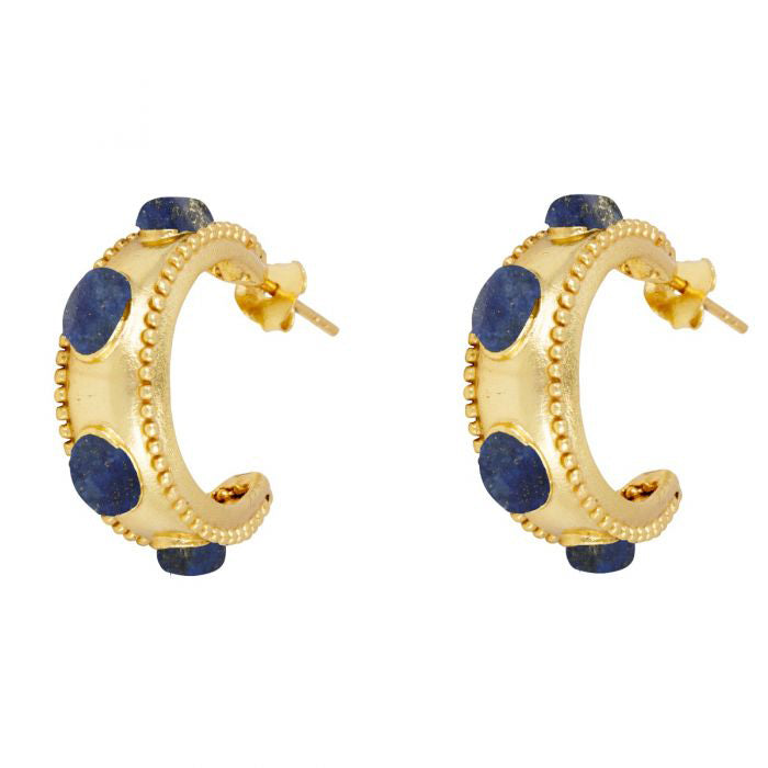 ASHIANA | Daphne Hoop Earrings | Lapis Lazuli