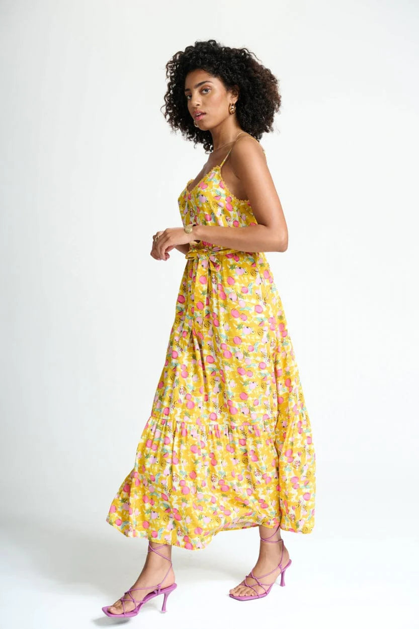 POM AMSTERDAM | Tess Dress | Pomegranate Yellow