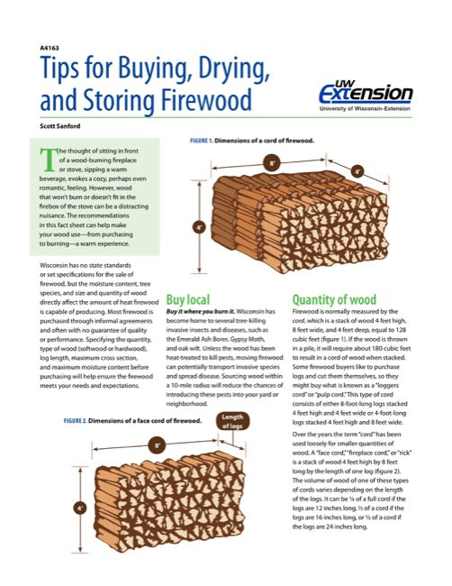 firewood face cord size