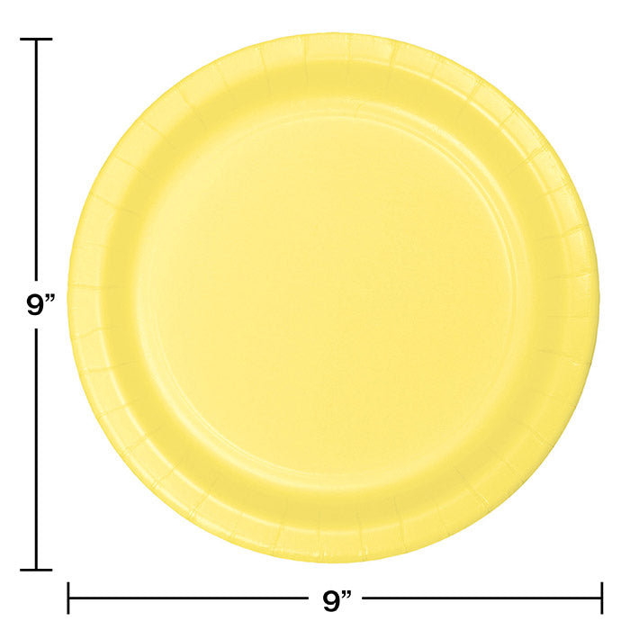 yellow paper plates
