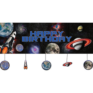 Space Blast Giant Party Banner W/Att by Creative Converting