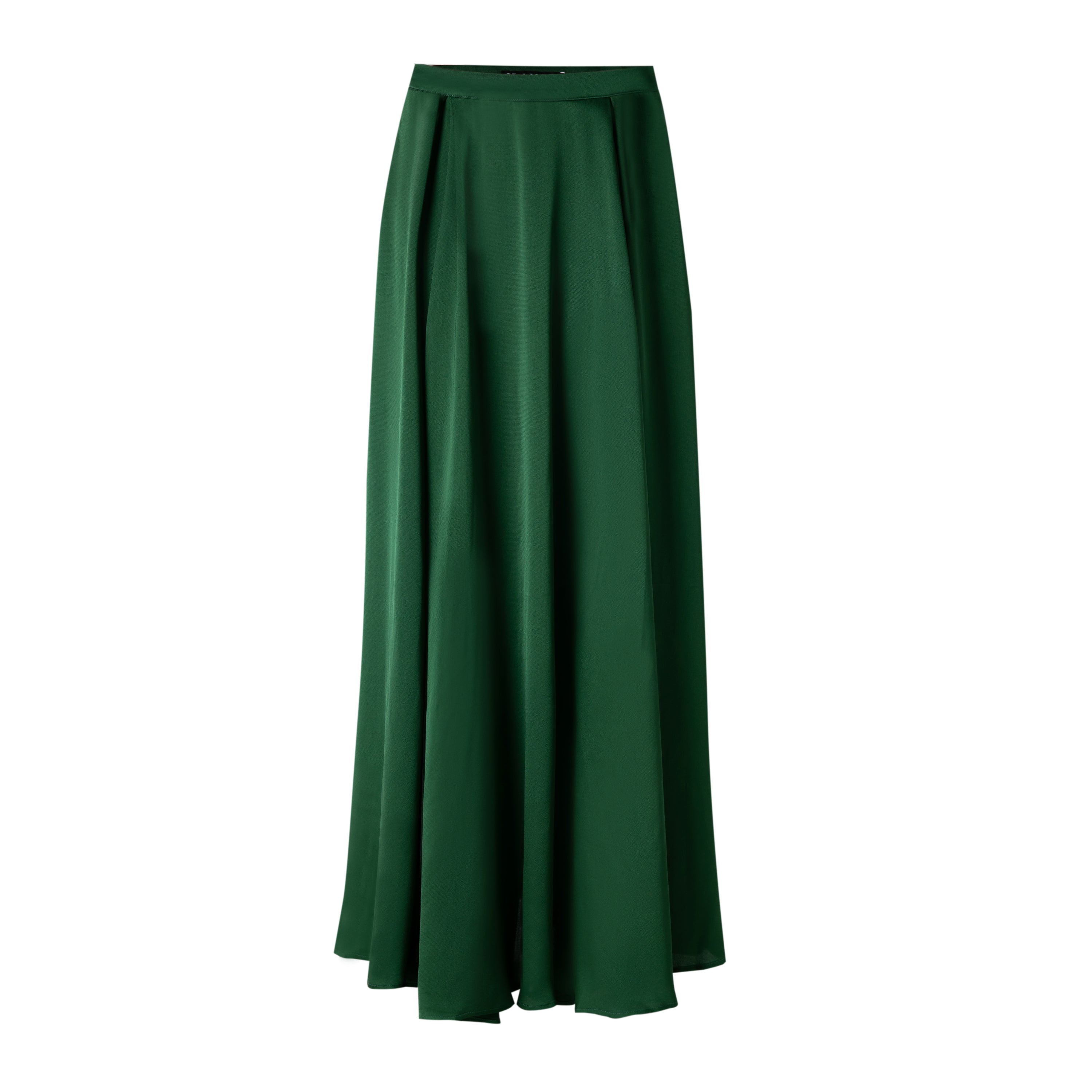 Emerald Green Satin Skirt – hayahcollection