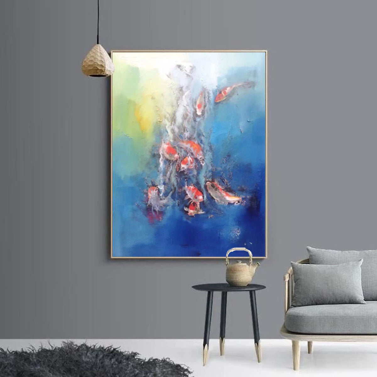 Extra large canvas wall art, abstract artist contemporary painting L11 ...