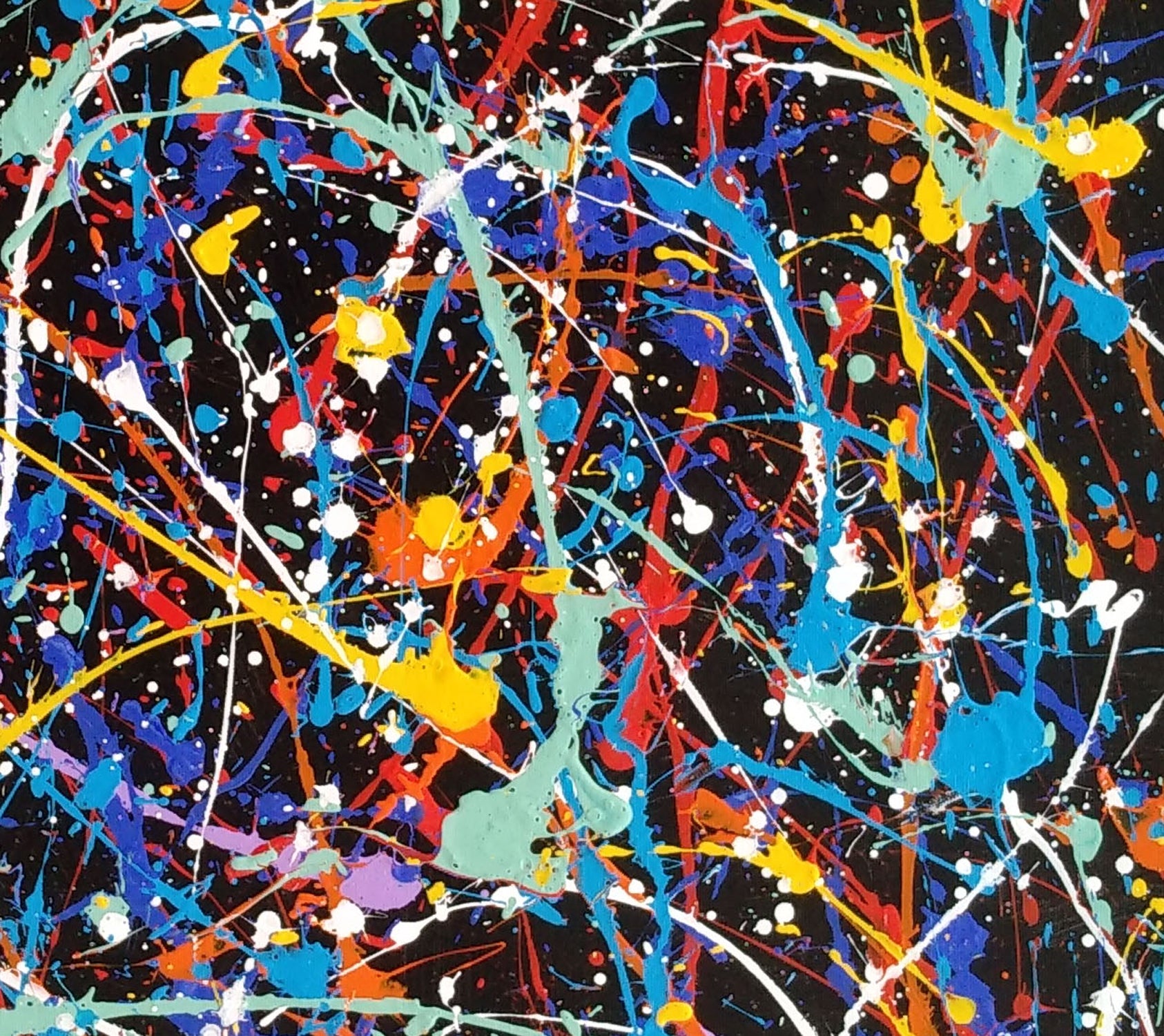 splatter paint canvas