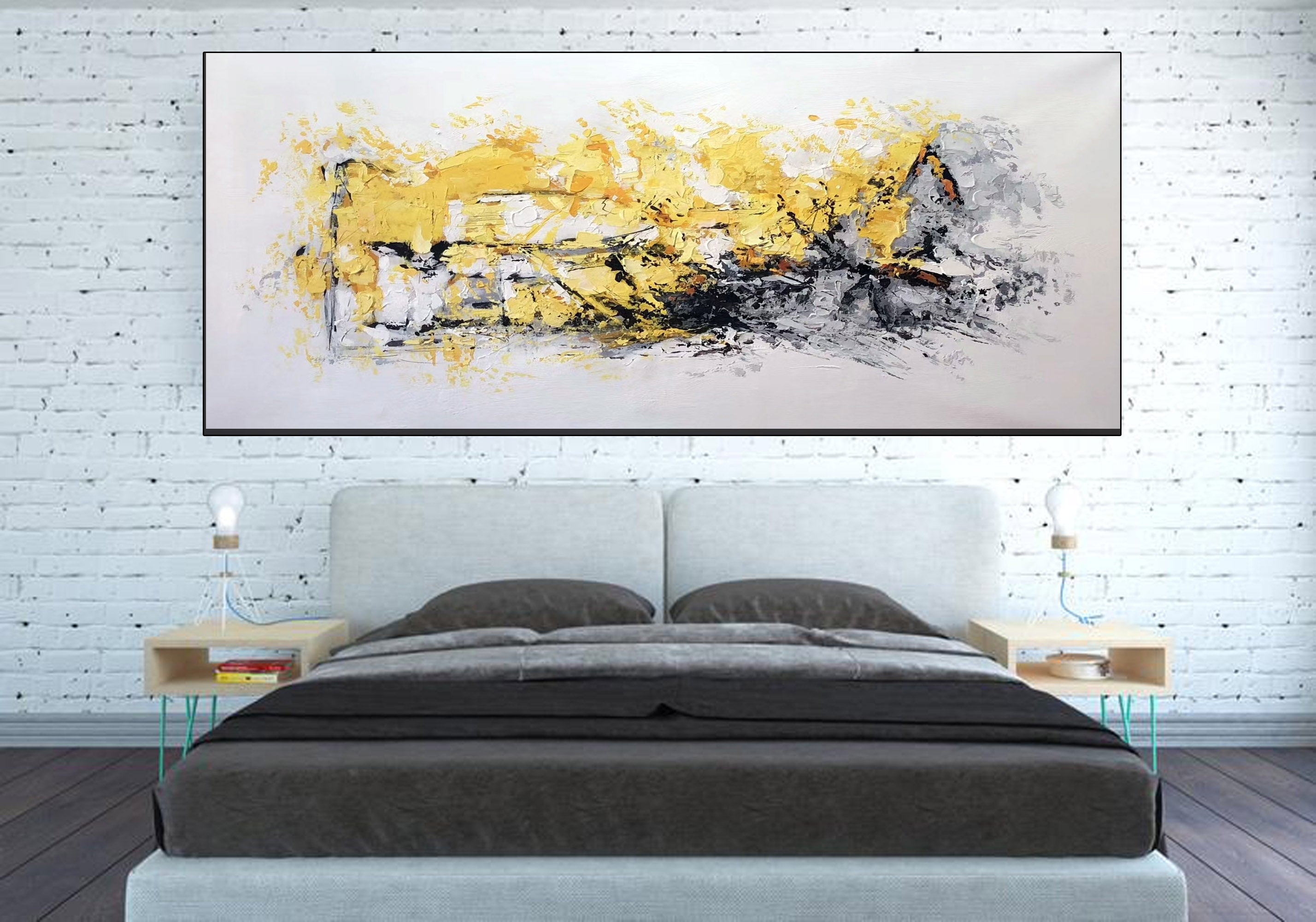 Canvas art painting | Acrylic abstract art LA300 – LargeArtCanvas