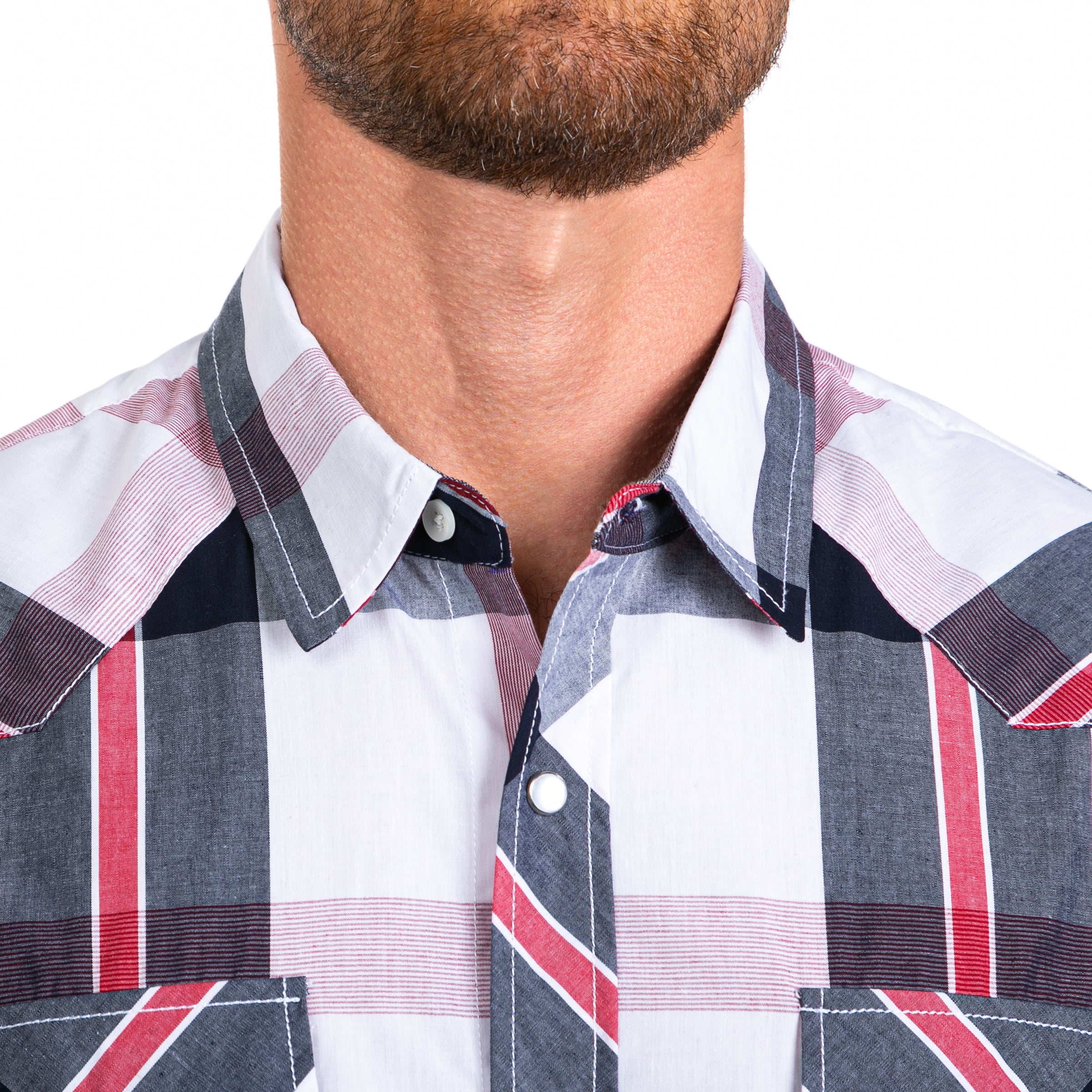 short sleeve snap button shirts