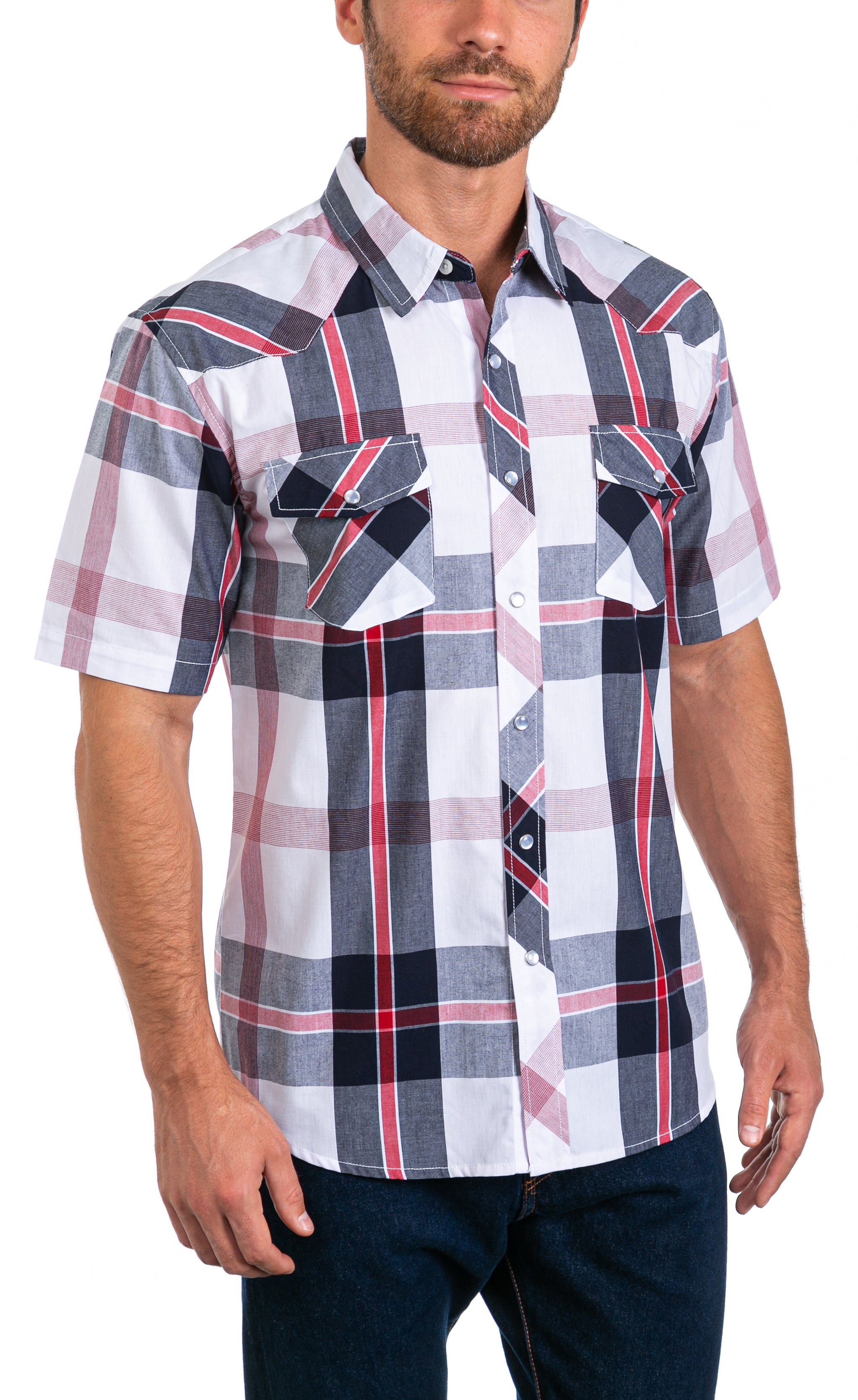 Brady Men's Short Sleeve Snap Button Shirt – Coastal Clothing