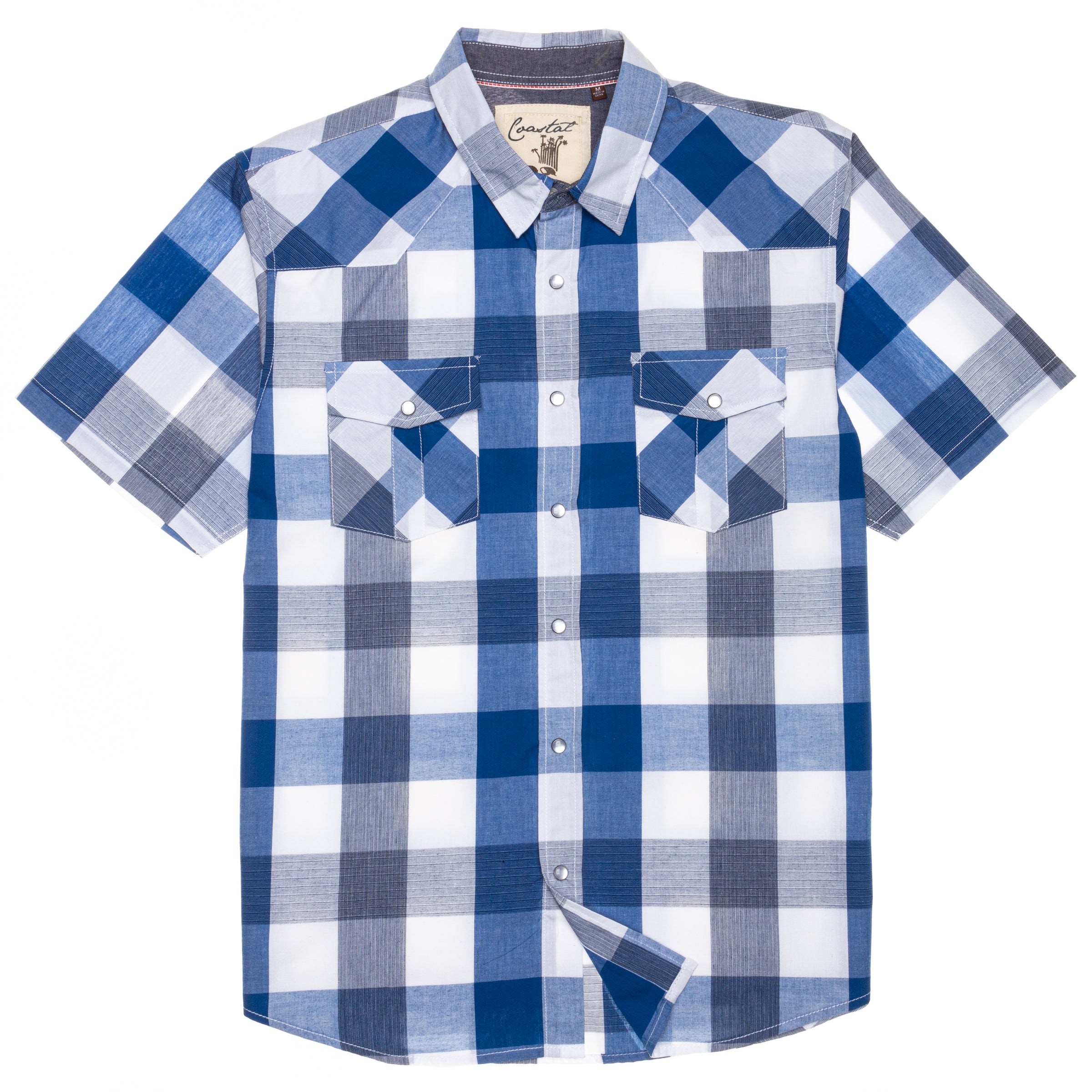 Sterling Men's Short Sleeve Snap Button Shirt – Coastal Clothing