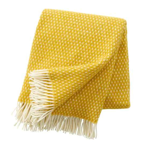 buttercup yellow wool blanket