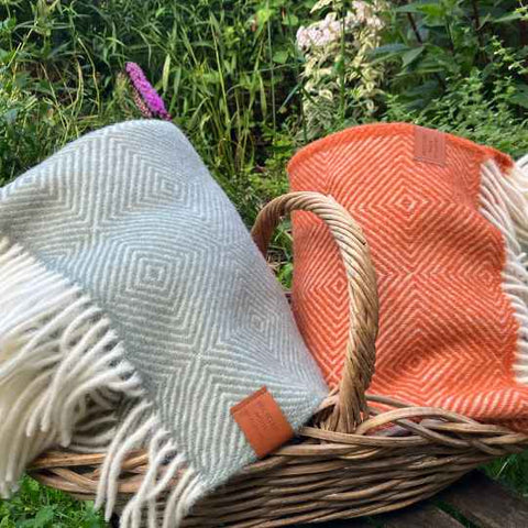 recycled wool throws