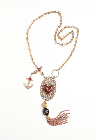 Vintage Necklace | Anchor | Bohemian Luxe Design | Artisan