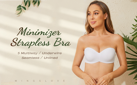 Strapless Unlined Underwire Multiway Bra White – WingsLove