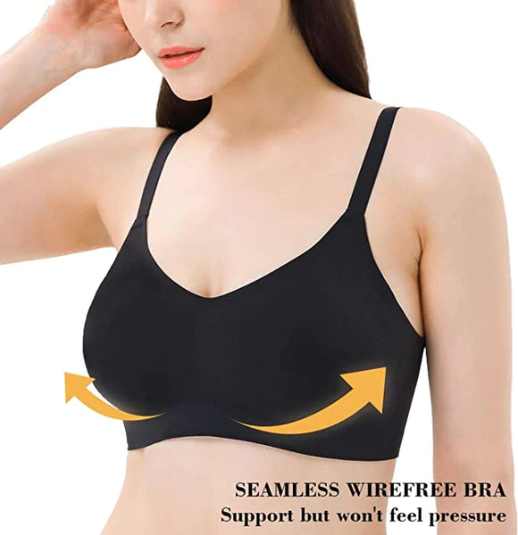 Seamless Wirefree Comfort Sleep Bra Black