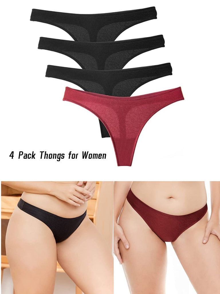 Seamless Jacquard Light-Weight Panty 4Pack