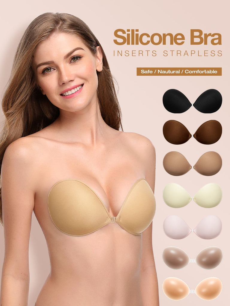 JEFFENLY Bra and Bikini Gel Inserts for Summer Waterproof Silicone