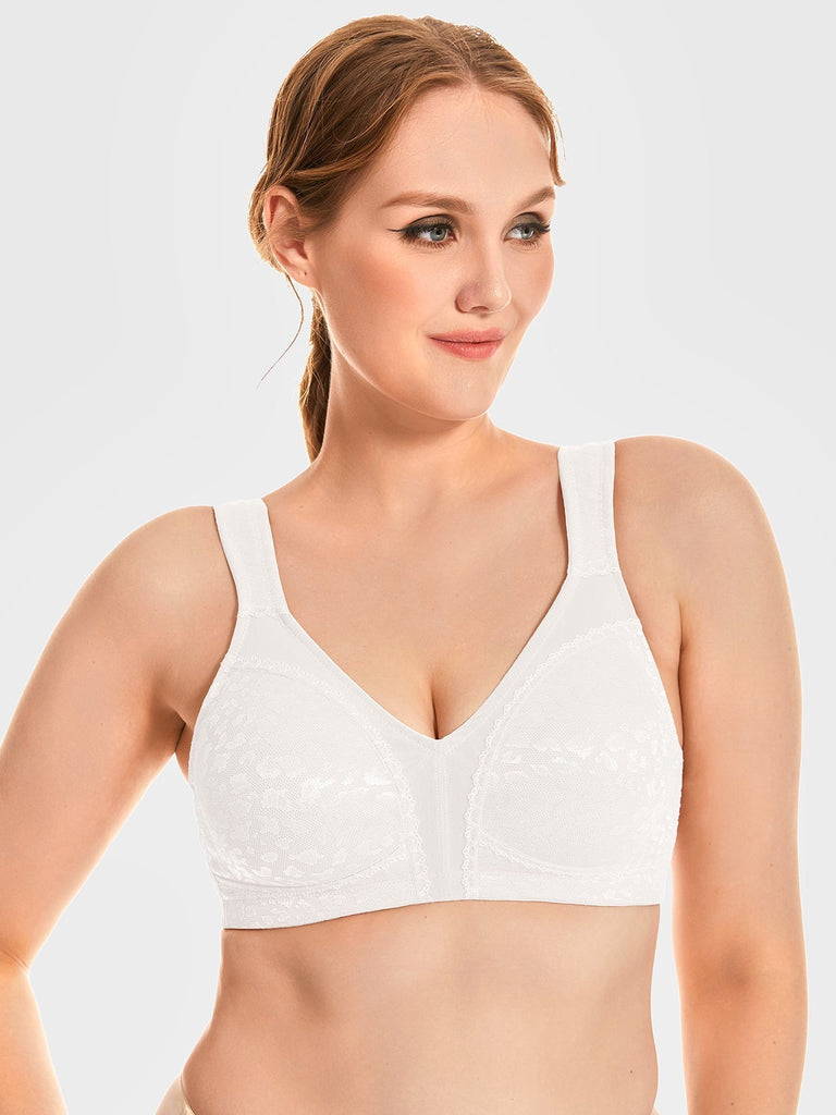 Samickarr Clearance items!Wireless Support Bras For Women Full Coverage And  Lift Plus Size Bras Post-Surgery Bra Wirefree Bralette Minimizer Bra For