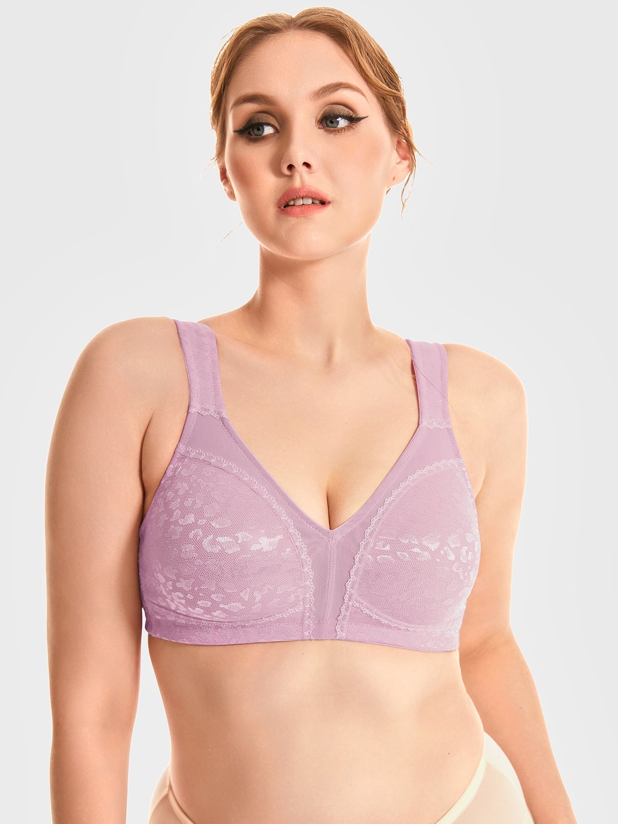 Full Coverage Minimizer Wire-free Seamless Bra Toffee