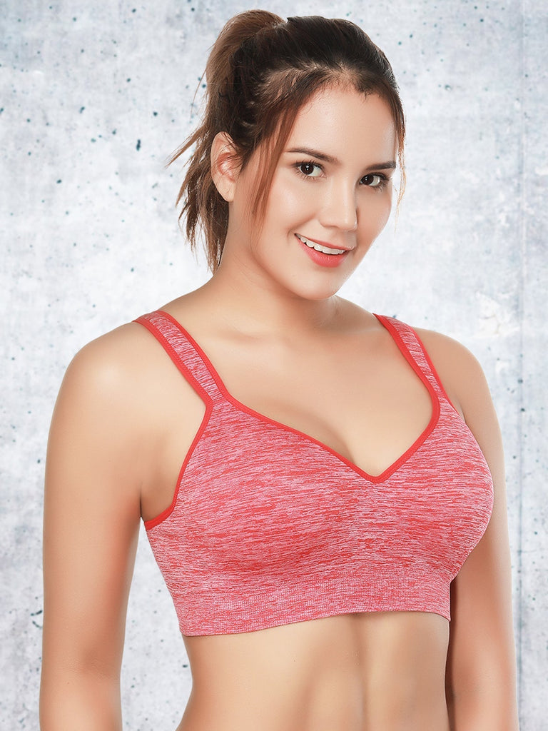 Buy Lily Easy Movement Seamless Sports Bra - White at Rs.799 online