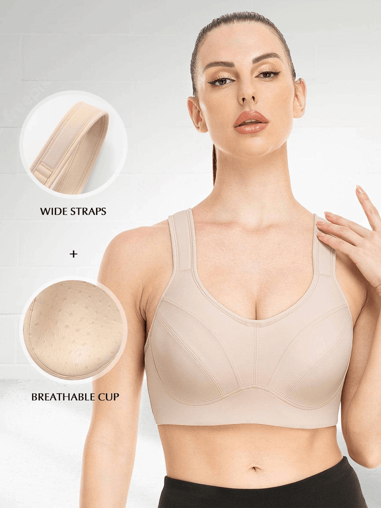 Longline WirefreeWorkout Tank Tops Nude – WingsLove