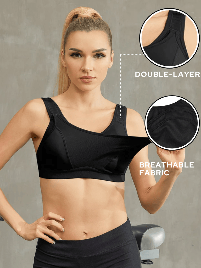 High Impact Sparkly Full Coverage Padded Racerback Bras – WingsLove