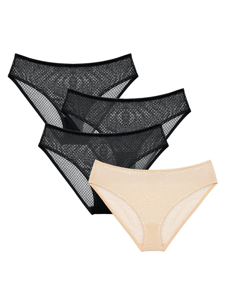 Lace Knickers MD1585T (Pack of 4)