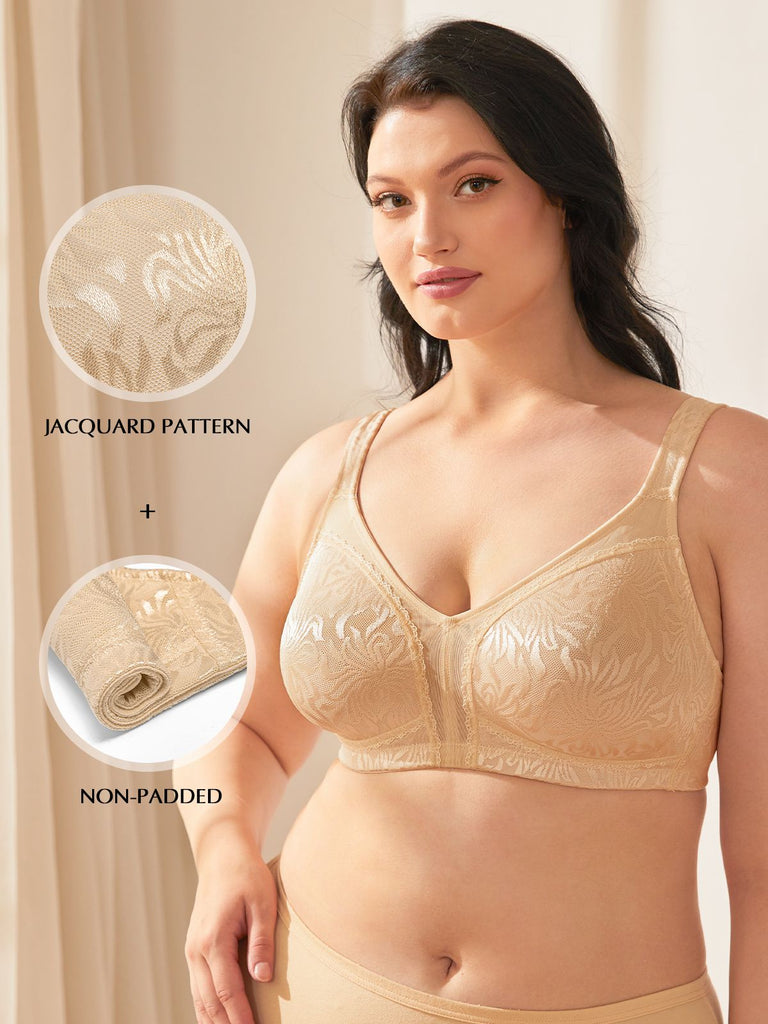 Shyaway Dusky Orchid Padded Wirefree Hi Support Minimiser Bra