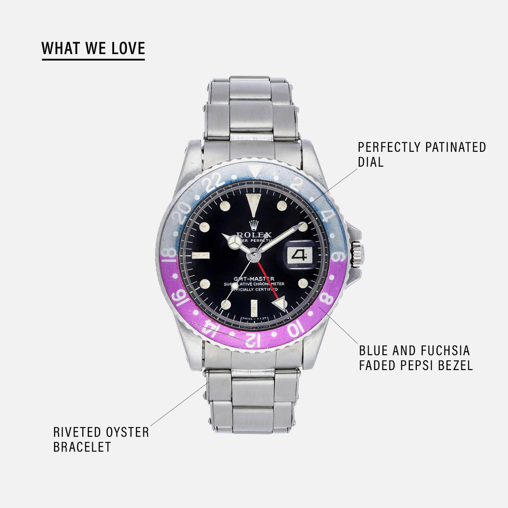 rolex gmt fuchsia bezel