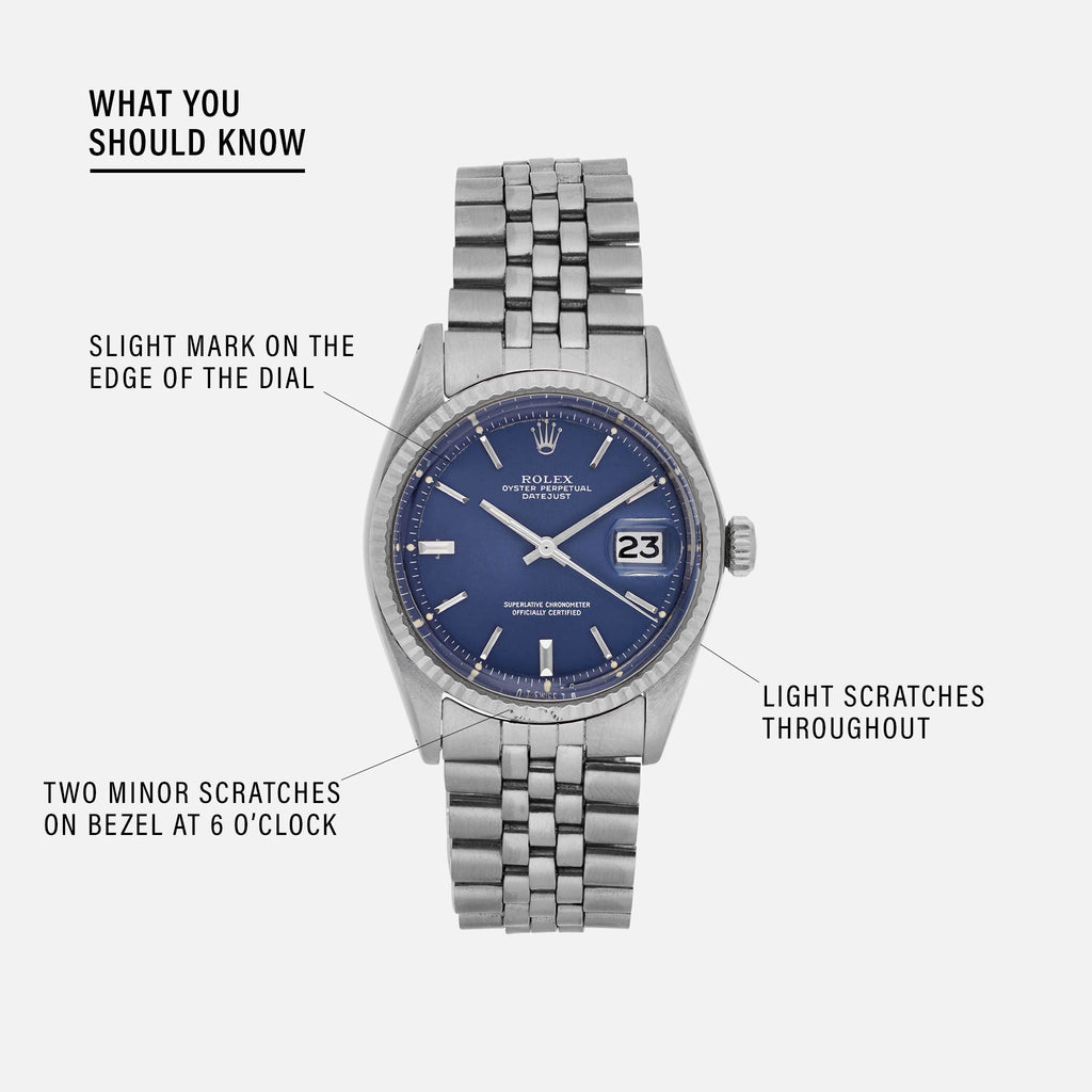 datejust 1601 blue dial