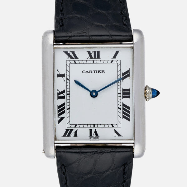 1970s Cartier Tank Automatic In White Gold - HODINKEE Shop