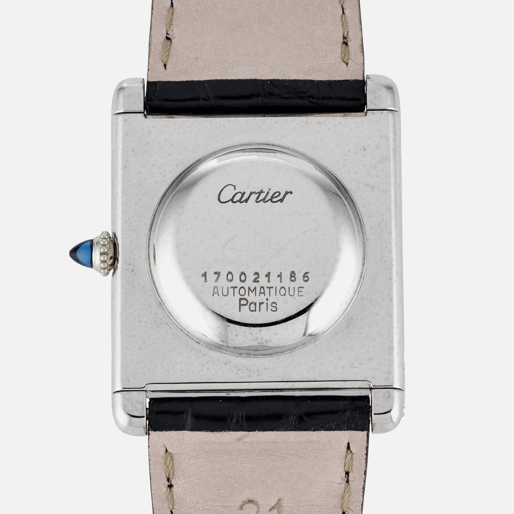 1970s Cartier Tank Automatic In White 