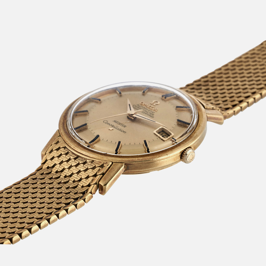 omega gold watch straps