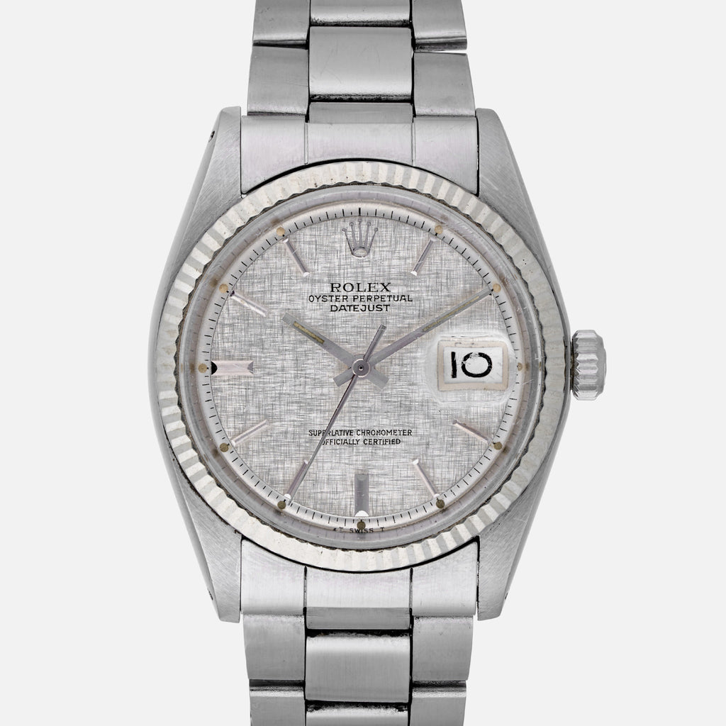 rolex 1601 silver dial