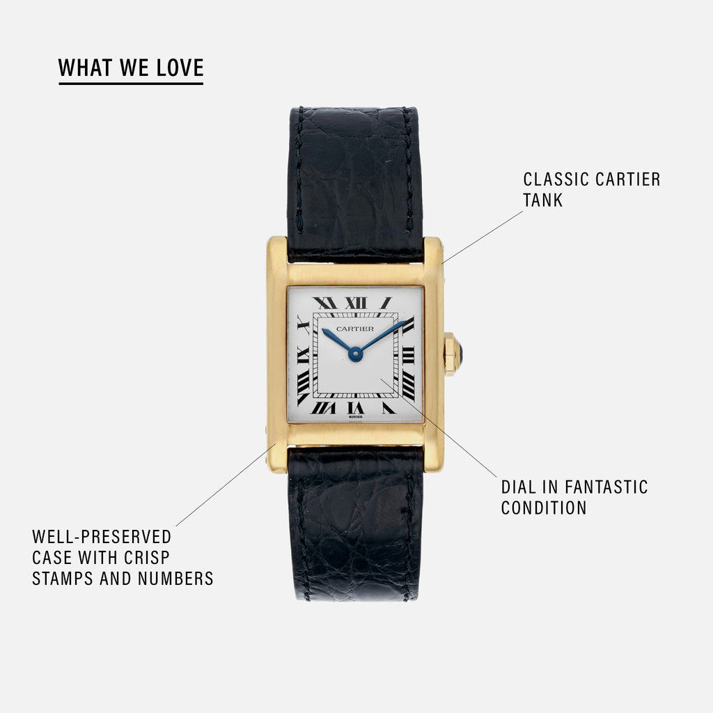 cartier tank watch 1980